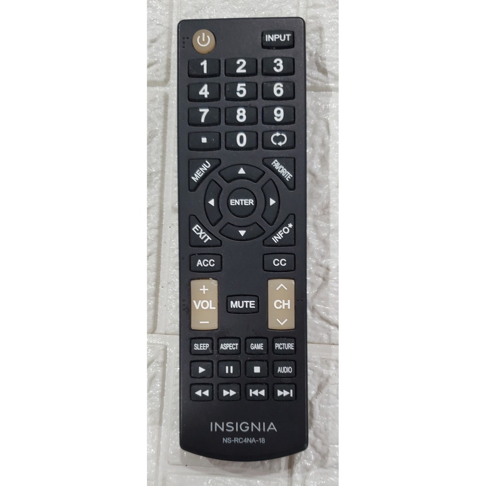 Insignia NS-RC4NA-18 OEM Original‎ TV Remote Control UnTested